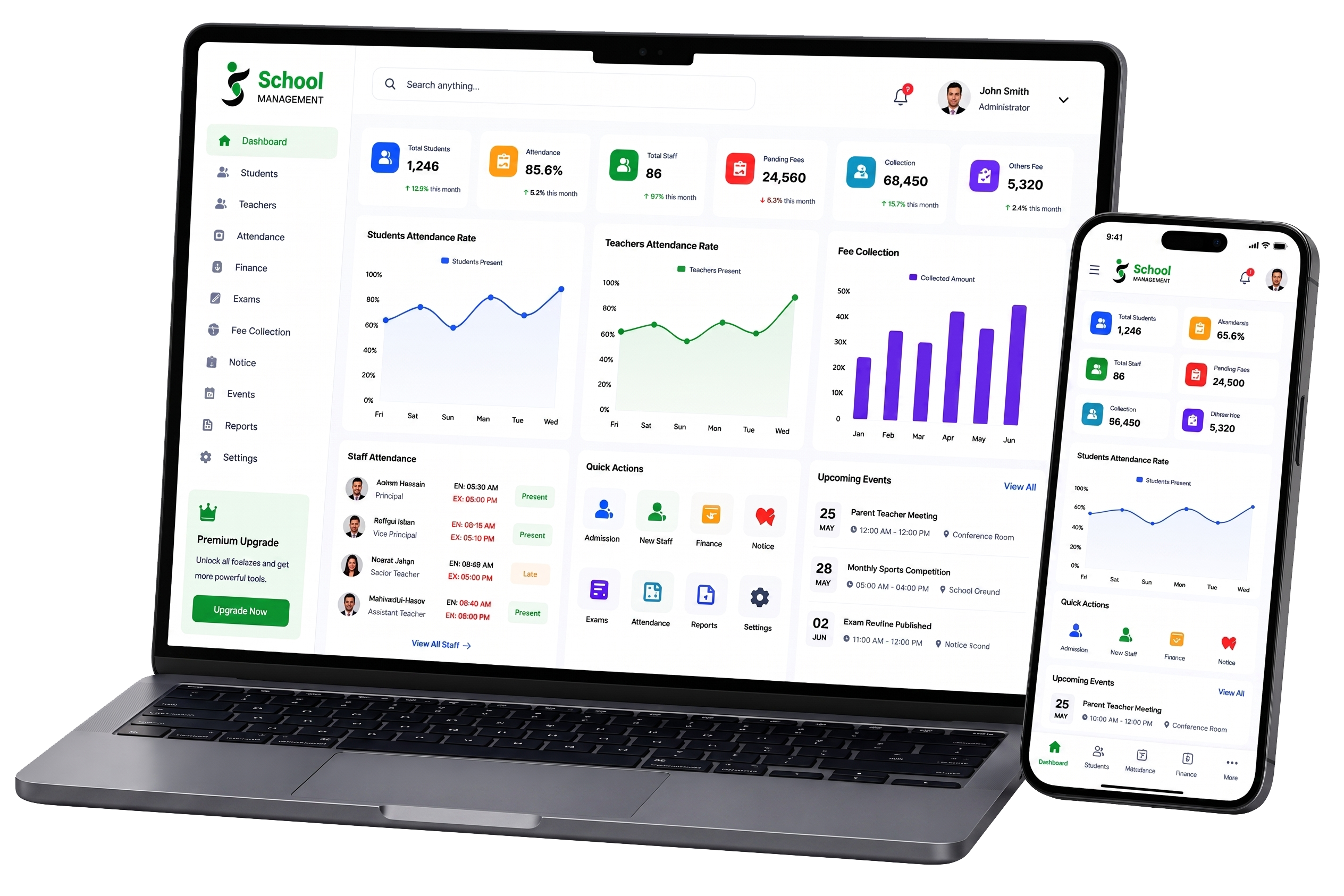 School Management Dashboard